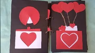 DIY : Scrapbook carta San Valent&iacute;n / detalles de amor para San Valent&iacute;n / Parte 2
