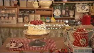 Watch us bake a Strawberry Cupid-inspired cake that's almost too cute to eat.🍓🍰