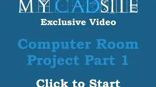 AutoCAD 2016 Planning a project - Office floor plan, level 2, lesson 1, Computer Room Project part 1