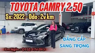 Toyota Camry 2.5Q 2022 si&ecirc;u lướt, chiếc xe ch&acirc;n &aacute;i d&agrave;nh cho c&aacute;c chủ tịch | HL : 0932-674-863