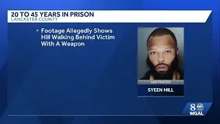 Lancaster County man sentenced to up to 45 years for throat-slashing attack