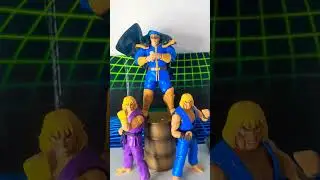 Jada Toys Street Fighter II Blue Bison Blue Ken Purple Ken Custom Collection