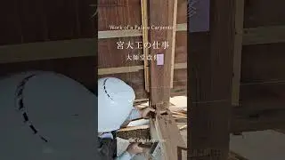 宮大工の仕事　～大師堂の改修～　Work of a Palace Carpenter - Renovation of Daishi Hall 　 #shorts10