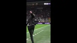 Pumped-up Allegri blasts one down the touchline