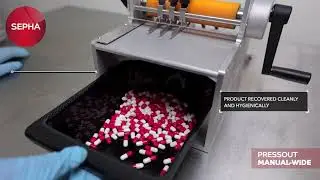 Manually deblister up to 20 blister packs per minute - Sepha PressOut Manual Wide