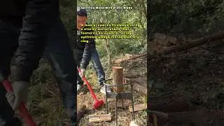 Splitting Wood With Static Blade