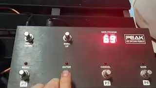 ตั้ง Snapshot3 ของ Line6 Helix Stomp โดยใช้ Peak fcb4n2