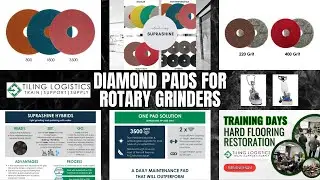 Diamond Pads Floor Grinder DIP Suprashine DIP Rotary Buffer Polish UK Supplier Tiling Logistics