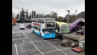Ex Ulsterbus Vehicles at Hamills Scrap Yard. March 2025