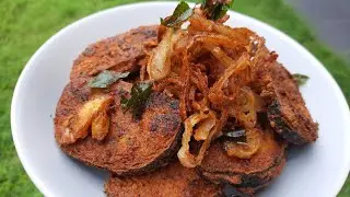 VEGETARIAN..Fried Masala Fish/ Vegetarian ikan goreng masala