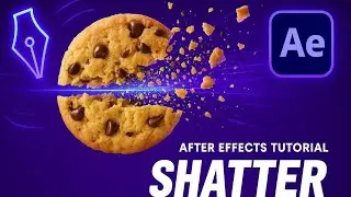Shatter Cookie Effect in After Effects | Explosive Motion Graphics Tutorial 2025#youtube #editing
