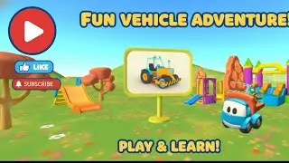 Fun vehicle Adventure play Cartoon @Sunil_cartun17 🚜🛻 रोड रोलर 