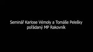 Karlos Vemola a Tom&aacute;&scaron; Pele&scaron;ka semin&aacute;ř pro MP Rakovn&iacute;k
