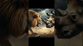 Lion + Rhino🦁🦏 hybrid animal #hybird #hybridworld #viralvideo #top #trending # #beats
