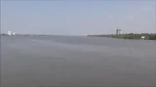 Vembanad Lake view from Aroor Kumbalam Railway Bridge