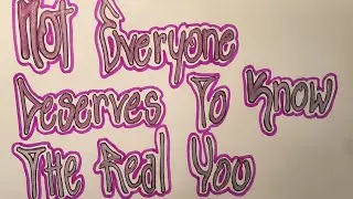 Not everyone deserves to know the real you #art #calligraphylattering #handwriting#vihaancalligraphy