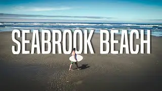 Washington Coast Drone Footage at Seabrook Beach