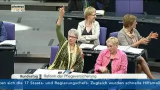 Gesundheitsminister Daniel Bahr zur Reform der Pflegeversicherung