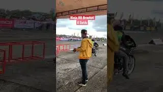 Dragbike Ninja RR Bracket 8 Detik ‼️ #shorts