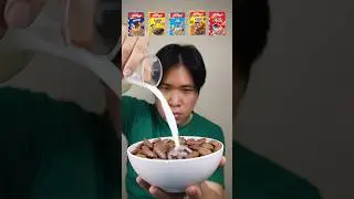 EATING VARIOUS KELLOGG'S CEREAL #asmr #shorts #mukbang