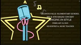 OFES 3rd and 4th Grade Concert 2 21 25