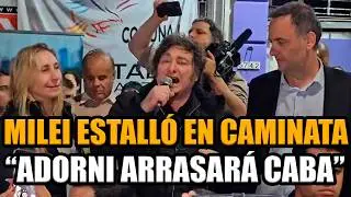 MILEI ESTALL&Oacute; en plena CAMINATA con ADORNI en VILLA LUGANO | FRAN FIJAP
