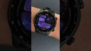 Dimmed night themes Illuminator Digital | Best TicWatch Pro 3 | Galaxy Watch 6  #watchface