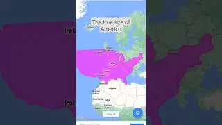 the true size of America #shorts #trending #geography #roadto1ksubs