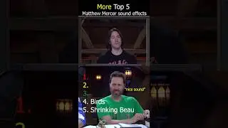 MORE Matt Mercer's Top 5 Sound Effects #criticalrole #dnd