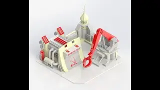red alert 2 soviet construction yard modeling by SolidWorks2020 sp0；my first drawing of NACNST