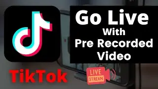 Как сделать предварительно записанное видео в прямом эфире на TikTok, записанное видео для прямой...