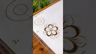 Learn step by step mehndi flower || Easy mehndi flower #mehndi #tutorial #shorts #ytshorts