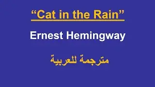 cat in the rain by Hemingway S1 Guided Reading English Studies