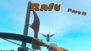STUPID BIRD RUINS EVERYTHING and Exploring Caravan Town!- Raft First Playthrough Part 11