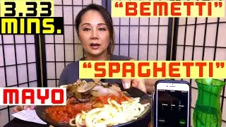 &ldquo;BEMETTI SPAGHETTI!  ASMR/MUKBANG NOODLES CHALLENGE @JUSTBAMBI DOE @JUSTTERRYBEINGME EATING SOUNDS