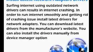 Fix Internet Crashing