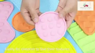 Silicone Textured Sensory Play Mat Toys (10 PCS)