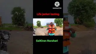 Life jacket test in water
