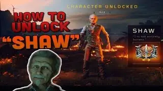 HOW TO UNLOCK SHAW IN BLACKOUT(ZOMBIES CHARACTER)NEW BLACKOUT CHARACTERS AVAILABLE//WORLDS FIRST