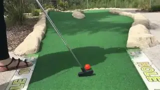 Tina Hole in One at Adventure Golf in Chichester