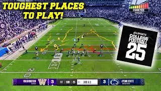 Toughest Places to Play in EA Sports College Football 25! New Information Finally!