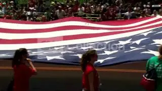 DC:4TH OF JULY PARADE-HUGE AMERICAN FLAG (COOL!)