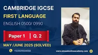 IGCSE Первый язык Английский | Май июнь 2025 Решено |