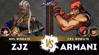 KOF XV ▰ ZJZ (Hinako/Yuri/Dolores) 🆚 ARMANI (Iori/Clark/Ralf) 🎞️Replay Match - 1/26