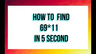 Speed Math_part-1//Multiplication of 2 digit number