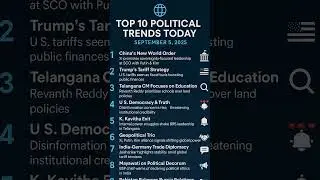 Top 10 Political Trends 5th Sep 2025
