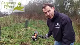 Semeurs de Forêts à Juvignies, test de la tarière sur terre lourde et argileuse