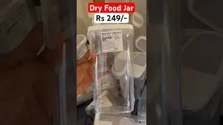 White Dry Food Jar with Lid in IKEA #white #dry #food #box #ikea #shorts #trending #viral