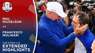 The 2018 Ryder Cup-Winning Match | Molinari vs Mickelson | Extended Highlights | 2018 Ryder Cup
