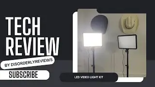 NiceVeedi LED Studio Video Light Kit Features and Review